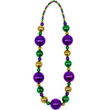 44" 20/40/60mm - Purple, Green and Gold Round Necklace (Each)