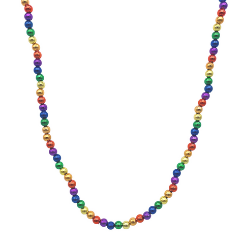 36" 8mm Rainbow Handstrung Bead (Each)