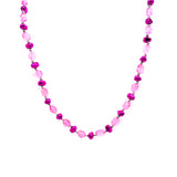 38" Acrylic Fancy Bead Necklace - Assorted Pink, Blue, Light Green and Purple (Each)