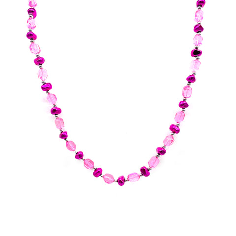 38" Acrylic Fancy Bead Necklace - Assorted Pink, Blue, Light Green and Purple (Each)