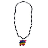 36" 10mm Gay Pride Poly Medallion (Each)