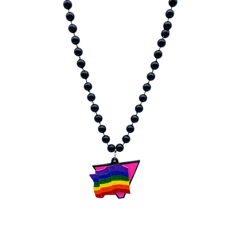 36" 10mm Gay Pride Poly Medallion (Each)