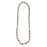 36" Purple/Gold Tiger Paw and Football Necklace (Each)