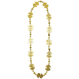 48" Metallic Gold Dollar Sign Necklace (Each)