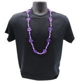 38" Acrylic Purple Daisy Bead Necklace (Each)