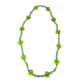 38" Acrylic Green Shamrock Bead Necklace (Each)