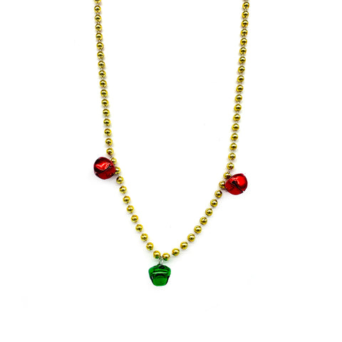 33" 7mm with 3 Piece 20mm Jingle Bells - 3 Colors (Each)