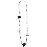48" 12mm Pearl White Beads with Boots and Oysters (Each)