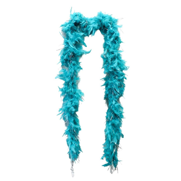 Beads by The Dozen Feather Boa Turquoise
