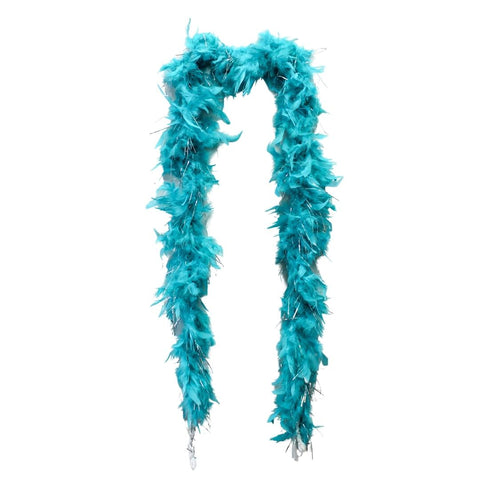 6' Aqua Boa with Silver Tinsel (Each)