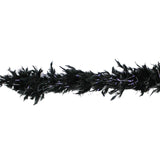 6' Black Boa with Silver Tinsel (Each)