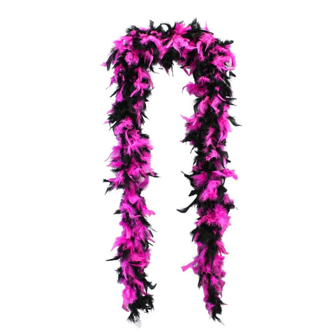 6' Black and Hot Pink Boa (Each)