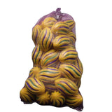 7" Purple, Green, and Yellow Spiral Foam Football (Sack of 40)