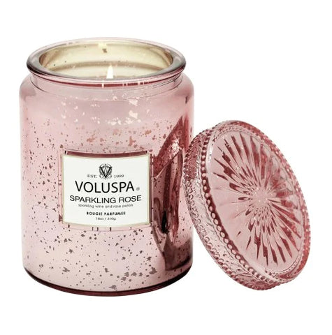 Voluspa Sparkling Rose 18oz Speckle Large Candle (Each)