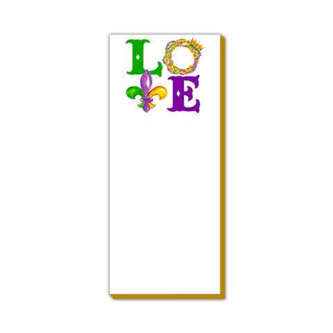 Mardi Gras LOVE Luxe Skinny Pad (Each)