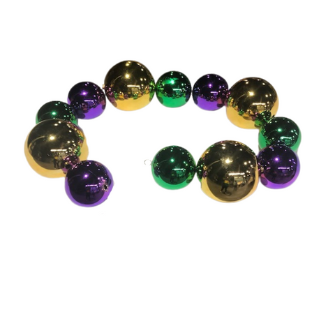 150/200mm Purple, Green and Gold Garland 6' (Each)