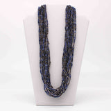 27" Multi Color Glass Bead Necklace (Dozen)