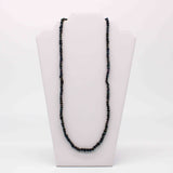 27" Black Opalescent Glass Bead Necklace (Dozen)