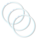 8" White Glow Bracelet (Tube/50 Pieces)