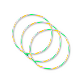 22" Swizzle Purple, Green and Yellow Glow Necklace (Tube/50 Pieces)