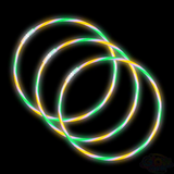 22" Swizzle Purple, Green and Yellow Glow Necklace (Tube/50 Pieces)