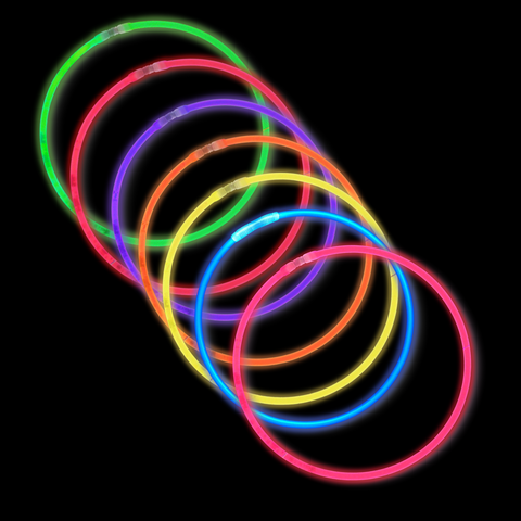 8" Glow Bracelet - Assorted Colors (Tube/50 Pieces)