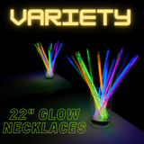 22" Variety Glow Necklace (Tube/50 Pieces)