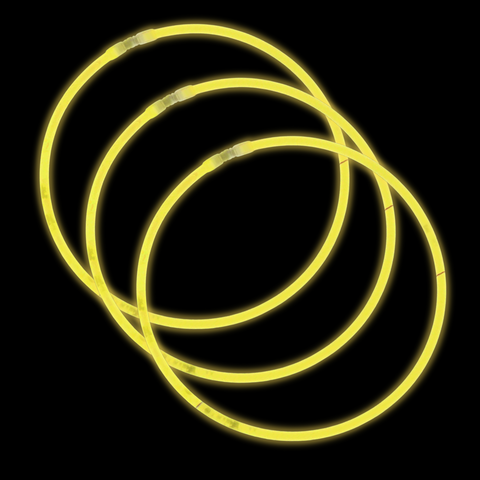 8" Yellow Glow Bracelet (Tube/50 Pieces)