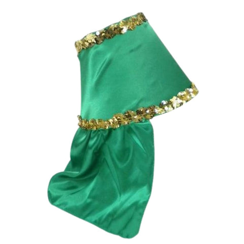 Green Costume Hat with Gold Sequin Trim (Each)