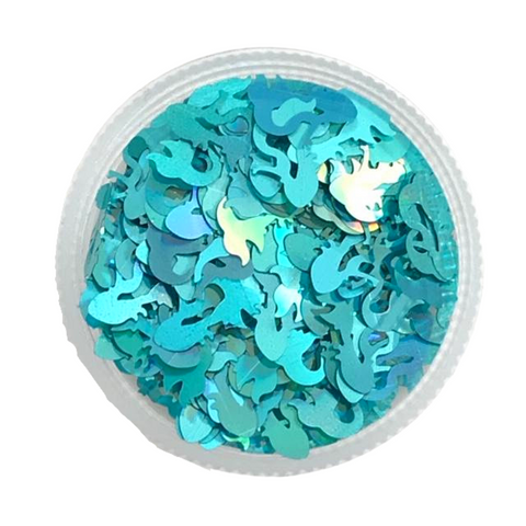 1oz Glitter - Turquoise Mermaid 13mm (Each)