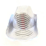 LED Silver Cowboy Hat (Each)