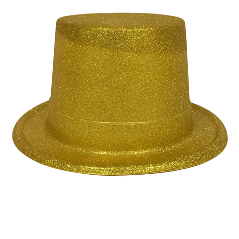 Gold Glittered Top Hat (Each)