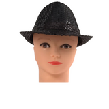 Black LED Fedora with 14 White Lights (Each)