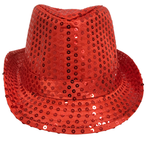 Red Sequin Fedora (Each)