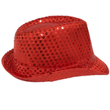 Red Sequin Fedora (Each)