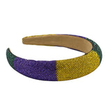 Mardi Gras Crystal Hard Headband (Each)