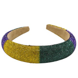 Mardi Gras Crystal Hard Headband (Each)