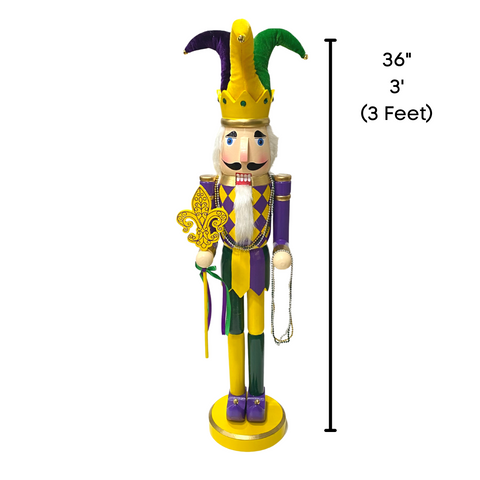 36" Mardi Gras Nutcracker (Each)