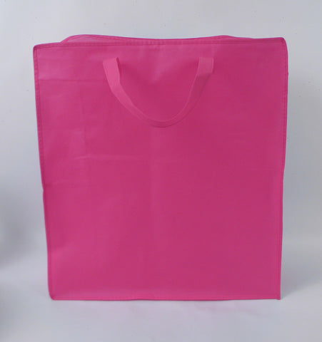 Hot Pink Zipper Bag 18" x 20" (Each)
