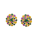 Mardi Gras Dome Earrings (Pair)