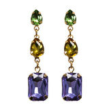 Mardi Gras 'Gem' Stone Earrings (Pair)