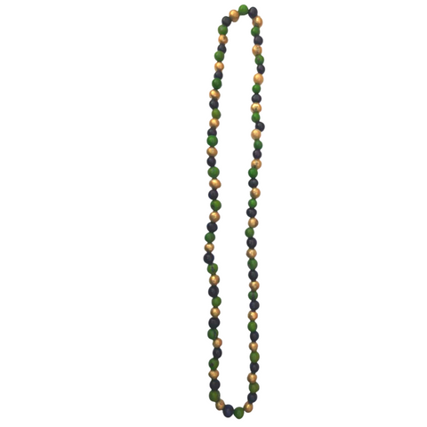 The Demeter - Purple, Green and Yellow Necklace made of Natural, Biodegradable Materials (Each)