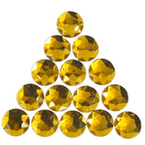 26mm Round Plastic Stones - Gold (Gross)