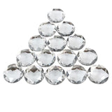 30mm Plastic Stones w/Holes - Crystal AB (Gross)