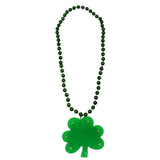 LED Large Shamrock on Green Beads (Each)