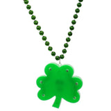 LED Large Shamrock on Green Beads (Each)