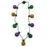 LED Mardi Gras Disco Ball Necklace with 9 Balls (Each)