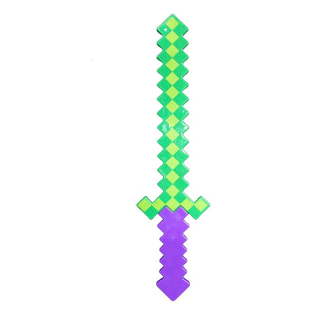 24" LED Purple, Green and Yellow Pixel Sword (Each)