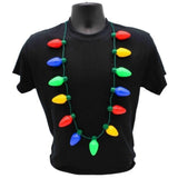 LED Christmas Light Up Bulb Necklace with 13 Bulbs (Each)