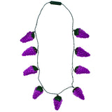 LED Necklace with 9 Purple Grapes (Each)